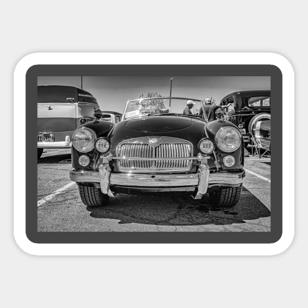 1960 MG MGA Roadster Sports Car Sticker by Gestalt Imagery